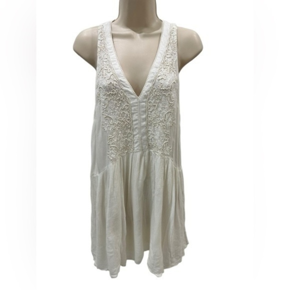 Urban Outfitters White Ecotè Babydoll Tank Dress